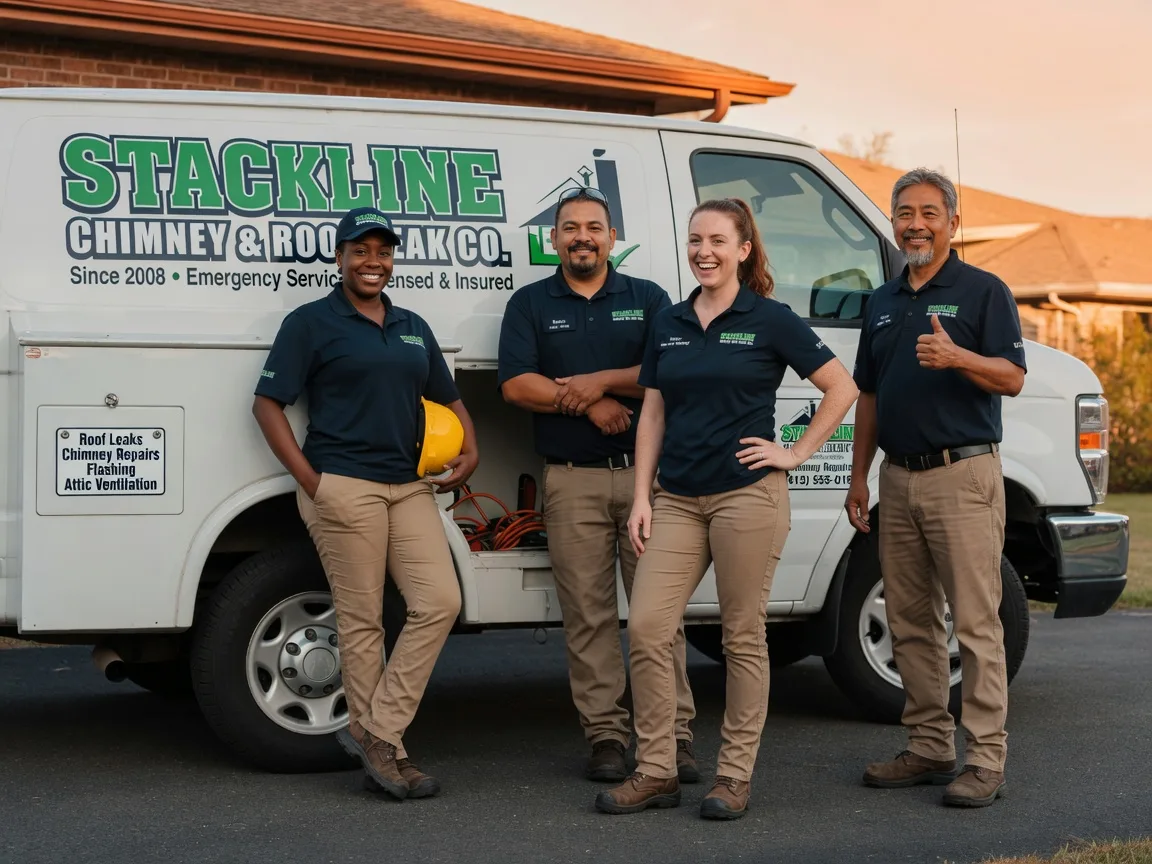 Chimney flashing repair company in Oberlin, LA